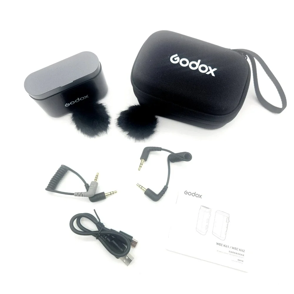 GODOX 2.4GHz Wireless Microphone System Kit2‎ w/ Noise Cancel & 200m Range